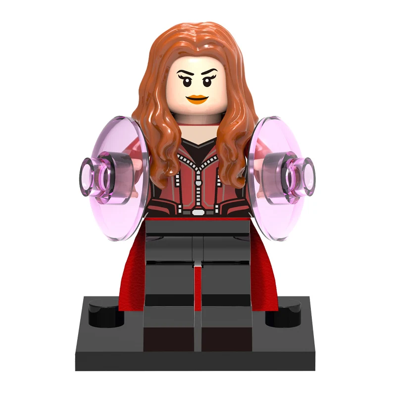 

Nice Minifigs Building Blocks Legoings Marvel Scarlet Witch Pepper Wasp Hawkeye Iron Man Doctor Strange Figures DIY Toys For Kid