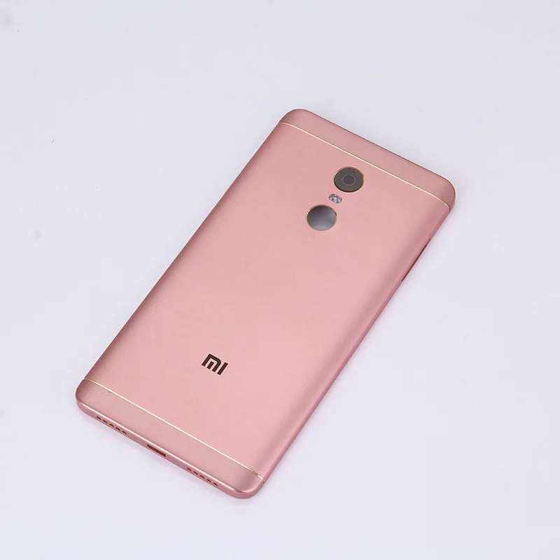 Для Redmi Note 4x стандартная металлическая батарея задняя крышка note4X задняя крышка Черный Белый Золотой Розовый с кнопкой, объектив