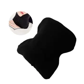 

Black Soft Foam Neck bolster Sleeping Artifact Office Nap Pillow Train Hard Seat Airplane Travel Neck Pillow