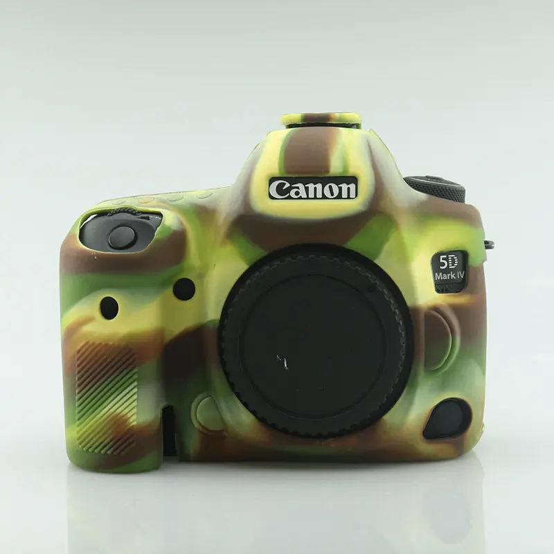 Camouflage Силиконовая кожа брони чехол корпус протектор для Canon EOS 5D Mark IV 4 5D4 тела DSLR камеры только - Цвет: Camouflage