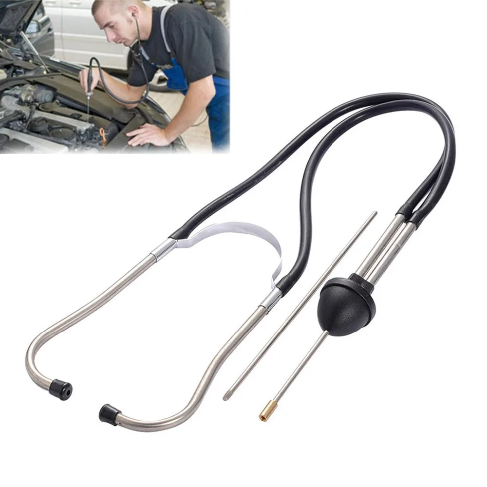 Automotive Mechanics Engine Repair Tester Diagnostic Tool Car Engine Diagnostic Stethoscope Tool with 215mm Extended Probe Acouto Car Engine Cylinder Stethoscope 