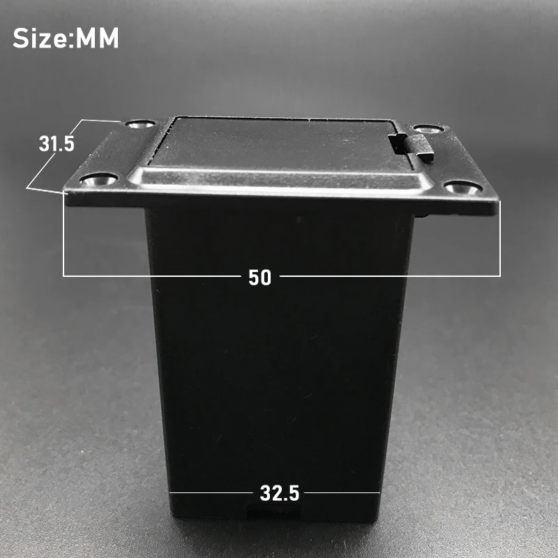 9V Батарея черный держатель Чехол Коробка отсек гитарная крышка бас-звукосниматель для гитары Замена
