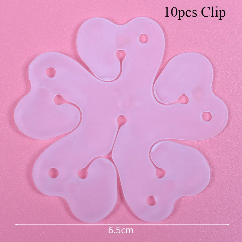 10pcs Flower Clip Воздушные шары на день рождения декоративные аксессуары для вечеринок воздушные шары цепь шар колонна-подставка наборы стенд Арка Свадебные украшения принадлежности - Цвет: 10pcs Flower Clip