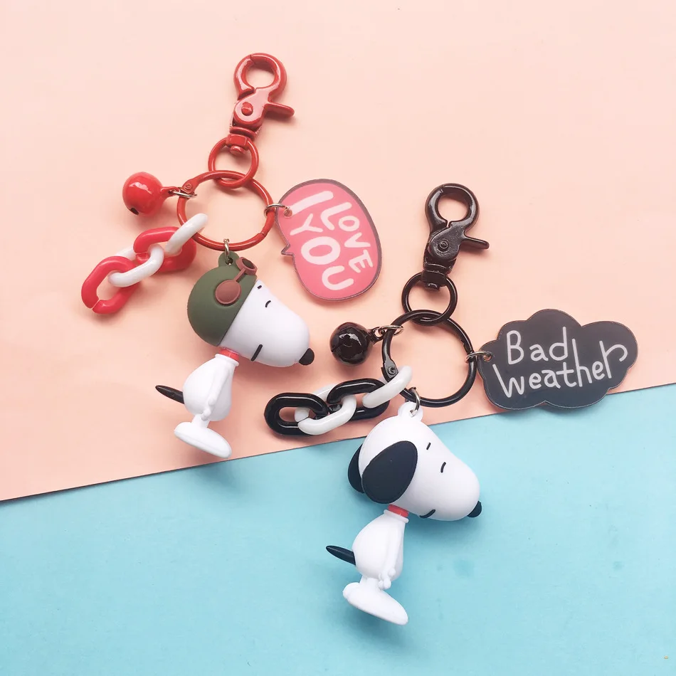 Новинка 10 шт. брелок Snooopy куклы украшения лучший подарок для мальчиков и девочек игрушки Рекламные настоящий мешок цепи подарки оптом