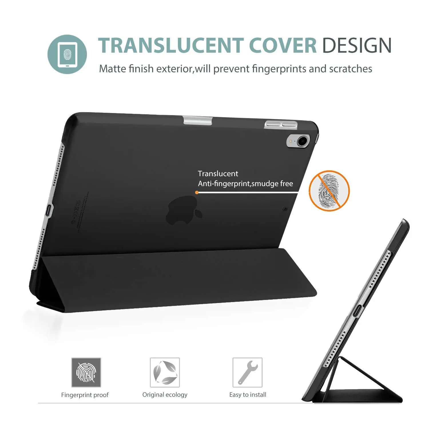 Magnetic Flip Case for iPad Pro 11 PU Leather Ultra Slim Back Tri-fold Smart Tablet Cover Case for New iPad Pro 11 Cases