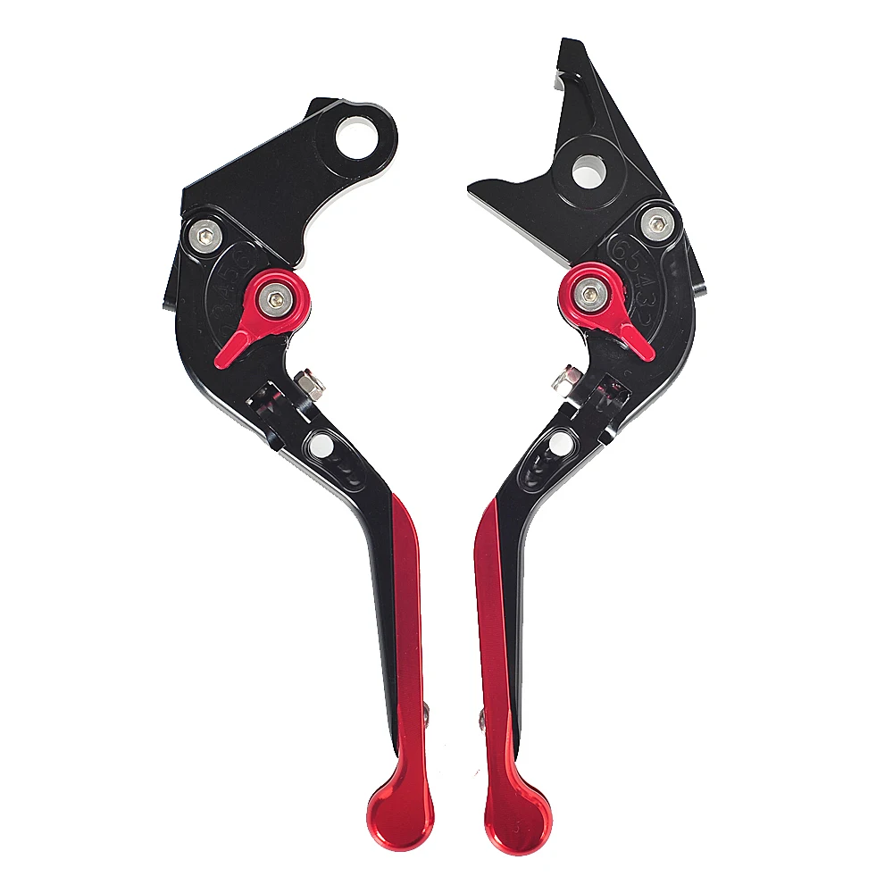 Red1 CNC алюминиевый мотоцикл складной рычаг мотоцикла тормозные рычаги сцепления чехол для Ducati HYPERMOTARD 1100 S EVO SP 2007-2012 - Цвет: Red1
