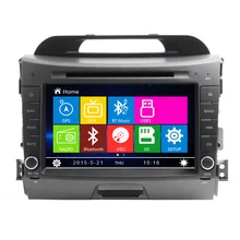 Free Shipping 2011 2012 2013 2014 2015 Kia Sportage R 2 din Car DVD Player radio GPS RDS Bluetooth IPOD+Russia Menu