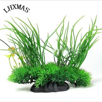 

2017 New Style Artificial Plants Fish Tank Aquarium Decoration Plastic Green Grass Aquarium A092