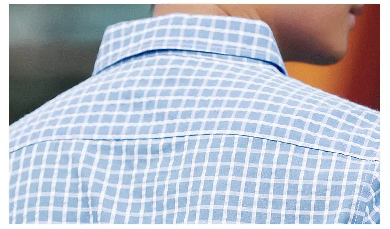 5XL Plaid shirts men clothing Autumn Spring Cotton long sleeve Top quality male shirts dress Brand Muls Plus size 2017 New DJ359-17
