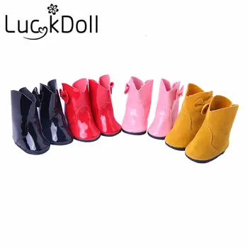 

LUCKDOLL 4 Colors Mini Toy Shoes Fit 18 Inch American&43 CM Baby Doll Clothes Accessories,Girl's Toys,Generation,Birthday Gift