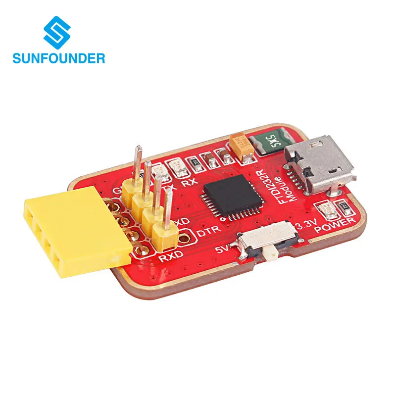 

SunFounder 3.3V 5V FTDI232R USB to TTL Serial Adapter Module For Arduino