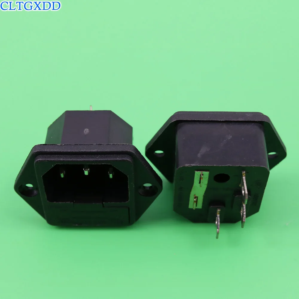 Cltgxdd AC 250 В 10A держатель предохранителя 3 клеммы IEC320 C14 штекер питания