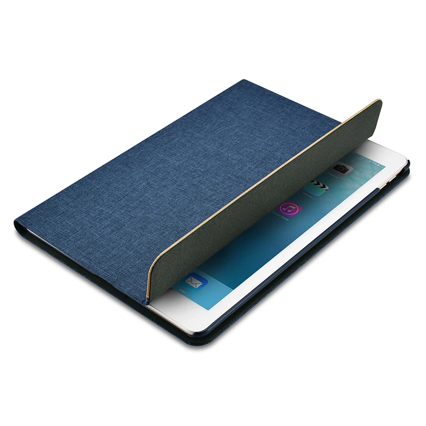 Для iPad Pro 10,5 дюймов чехол для планшета, джинсовая ткань, кожаный чехол, тонкая защитная подставка для Apple iPad 10,5, новая модель рукава