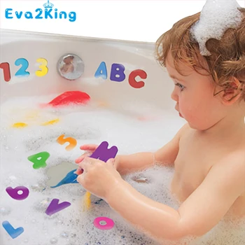 

Eva2king Alphabet Bath Toy Kids & Children & Baby Bath Toys water toys Classic toys Educational 26 Letters + 10 Numbers