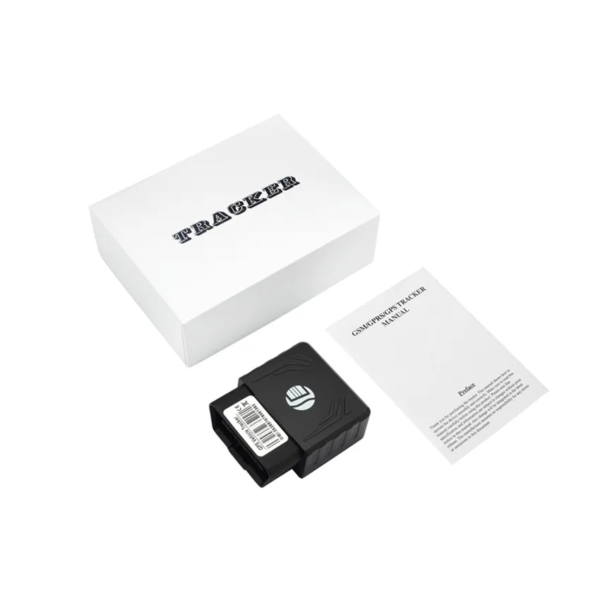 DEAOKE OBD gps-трекер без OBD функции диагностики TK306 mini OBD gps-трекер с вибрационной сигнализацией - Цвет: with box
