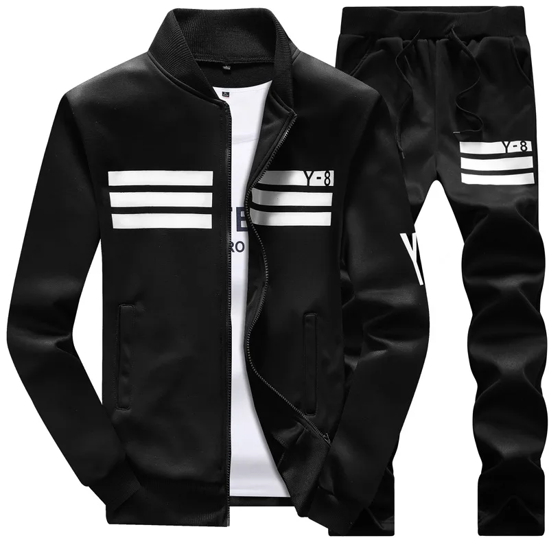 

2 piece set ropa para hombre casual Single Breasted sweatpants