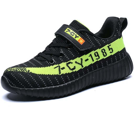Boys Shoes Black Бренд толстой нескользящей мягкой Детские кроссовки черный Скорость бегун мальчиков спортивная обувь открытая детская прогулочная обувь студент выполнения - Цвет: Boys Shoes Black