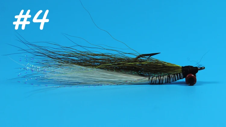 Bimoo12pcs#4 голова гантели Crazy Charlie Fly Bonefish мухи для рыбной ловли приманка Clouser Deep Minnow свинцоглазая bucktail