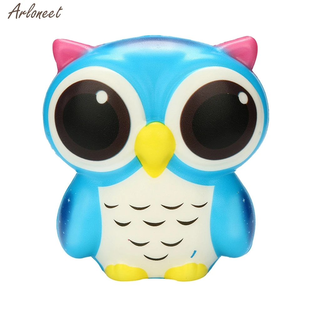 Мягкие игрушки Kawaii Очаровательная Сова мягкое медленно поднимающееся мультфильм кукольный крем Ароматизированная игрушка для снятия стресса Антистресс снятие стресса 27