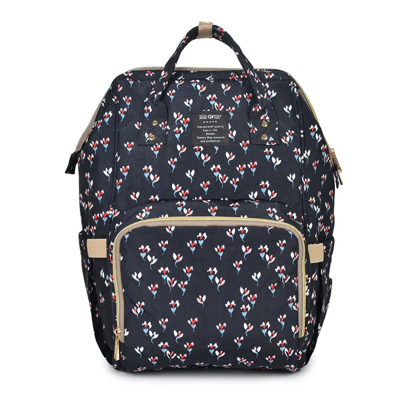 Small floral Сумка для подгузников, мам, подгузник для беременных, сумка для малышей, Высококачественный водонепроницаемый органайзер для подгузников, сумка для кормления, детская коляска - Цвет: Small floral