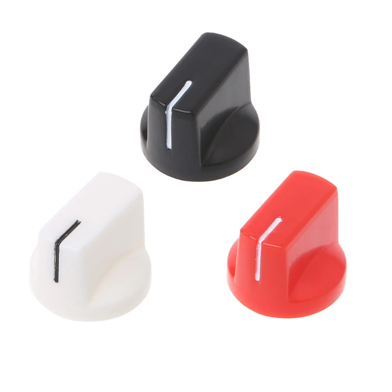 

1pc Amp Knobs Guitar Effect Pedal Knob Plastic Flat Pointer Parts Accessories