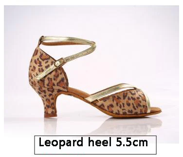 Leopard Heel 55mm Обувь для бальных и латиноамериканских танцев; женская обувь для фитнеса; дышащая женская обувь для аэробики; кроссовки высокого качества; женская обувь; BD 2318; ; Лидер продаж - Цвет: Leopard Heel 55mm
