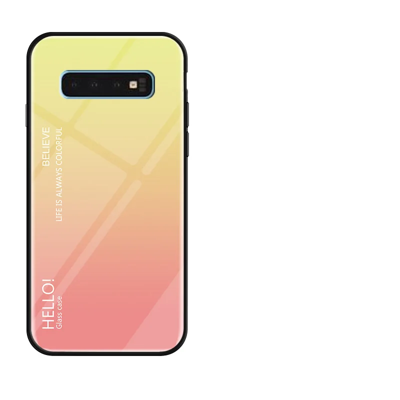 8 Градиент Мрамор Стекло чехол для samsung Galaxy A50 A70 A20 A30 M10 M20 M30 S10 E S8 S9 J4 J6 плюс J8 A9 A7 Note 9 крышка - Цвет: 8