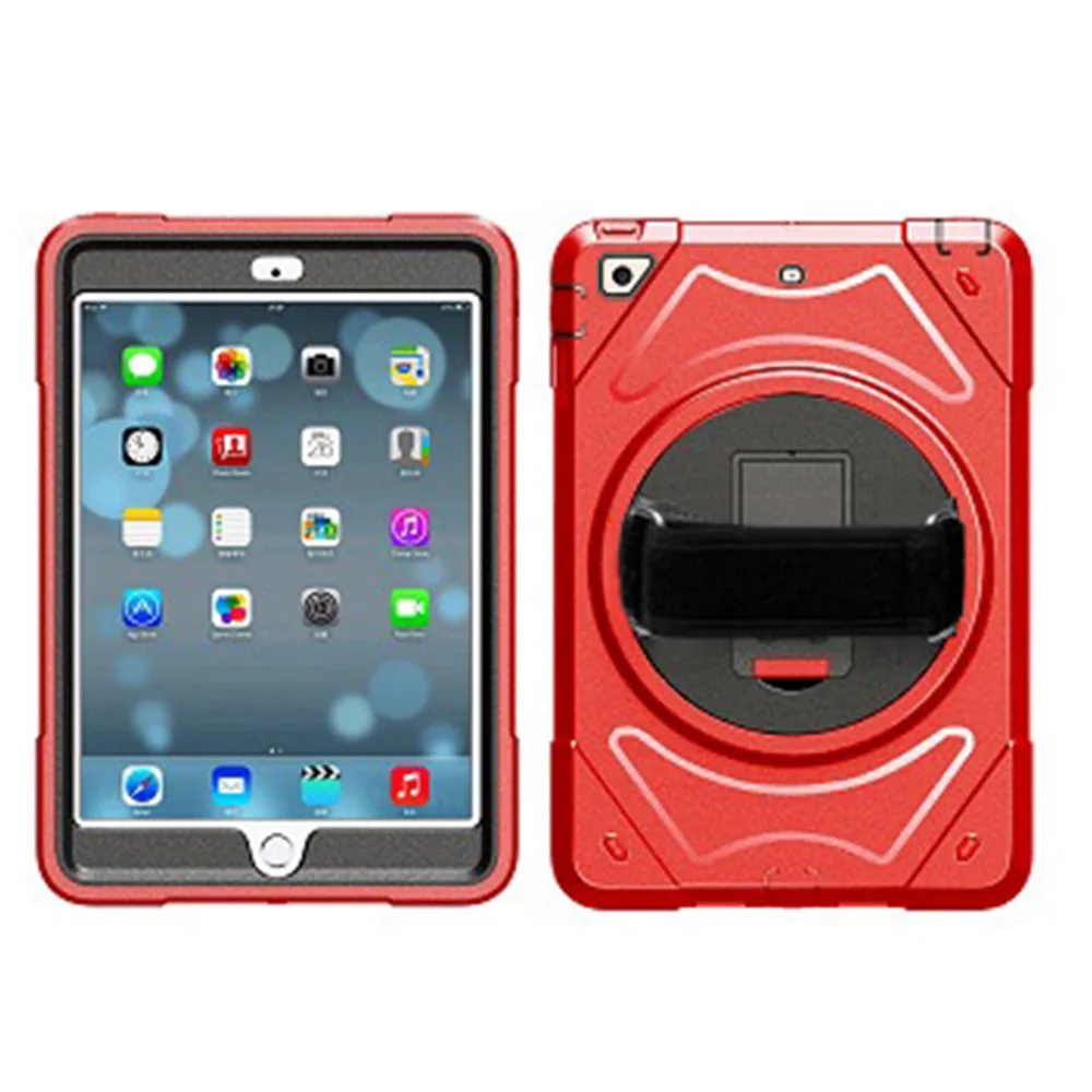

Miesherk Case for iPad Air with 360 Degree Rotating Hand Strap and Kickstand, Heavy Duty Shockproof Drop Protection Cover Shell