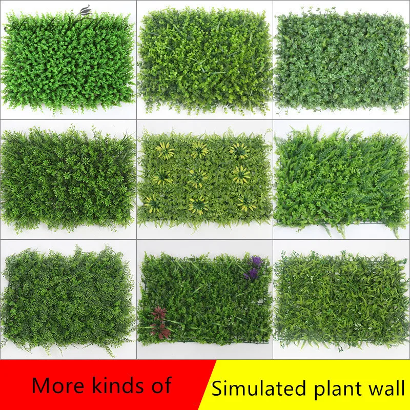 40*60 см искусственные растения зеленая трава стена эвкалипт с листом свадьба DIY отель магазин окно сад фон Декор Зеленая стена