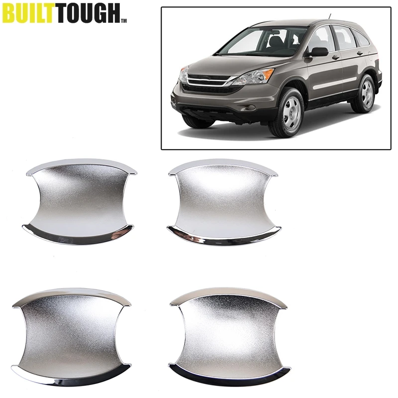 Accessories FIT FOR CRV CR V 2007 2011 CHROME DOOR HANDLE BOWL CUP