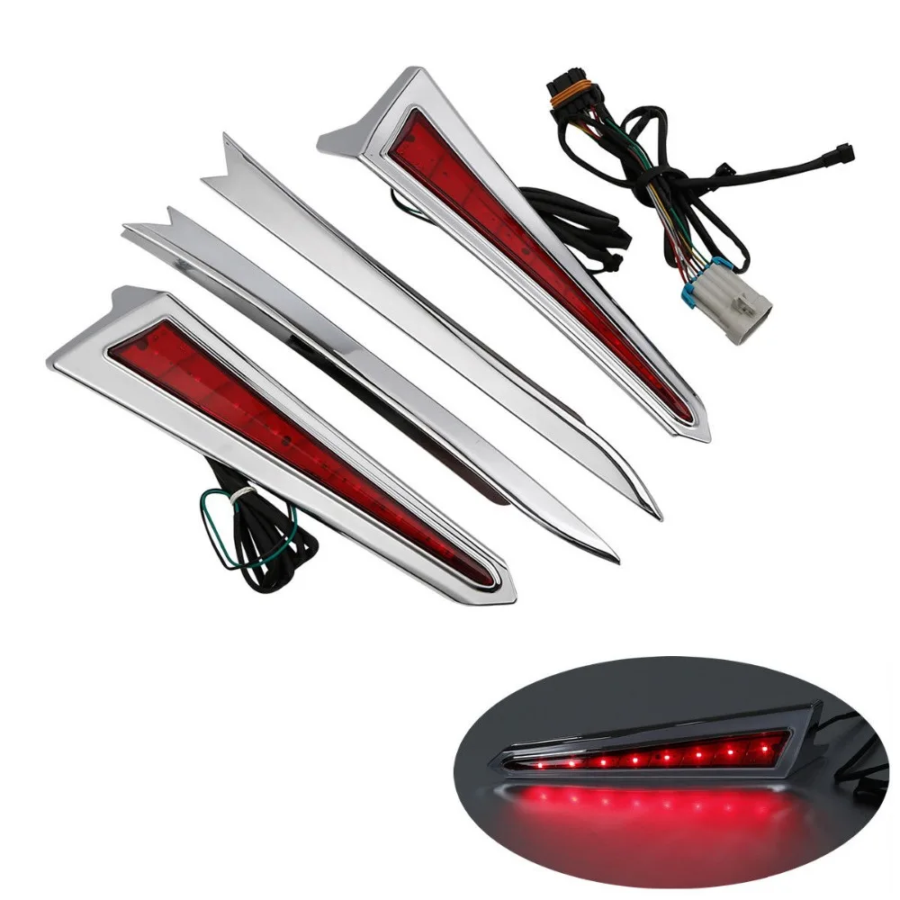 Chrome LED Saddlebag Extension Light For Victory Cross Country Tour