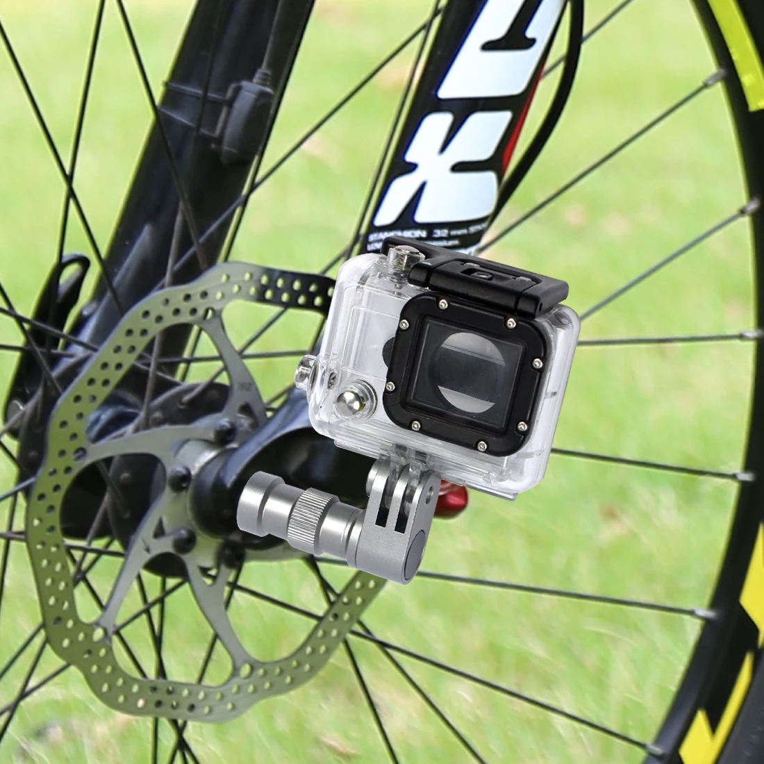 Велосипедное колесо концентратор кронштейн держатель разъем три зубец крепление для GoPro Hero 3 4 5 Xiaomi Yi Sjcam Экшн камера