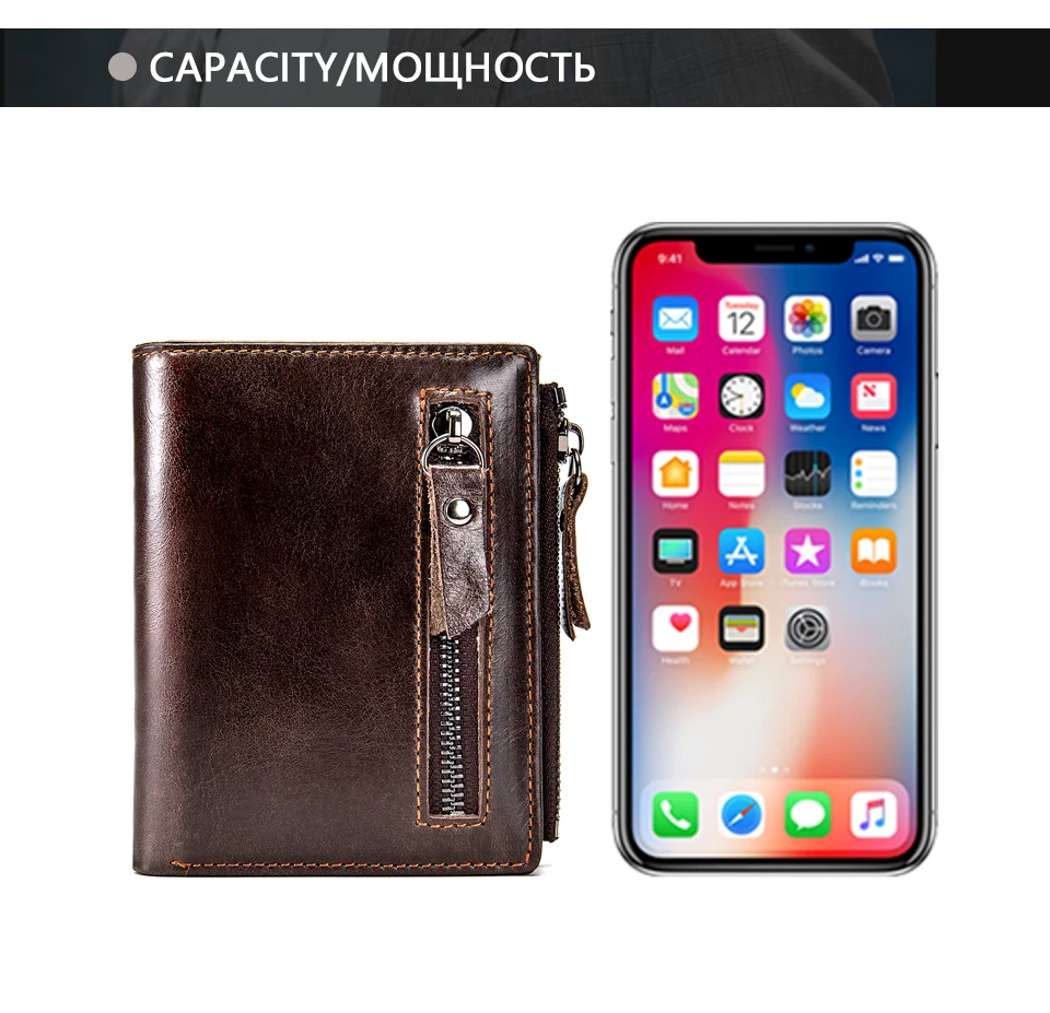 genuíno bolsa para homens finos carteiras de
