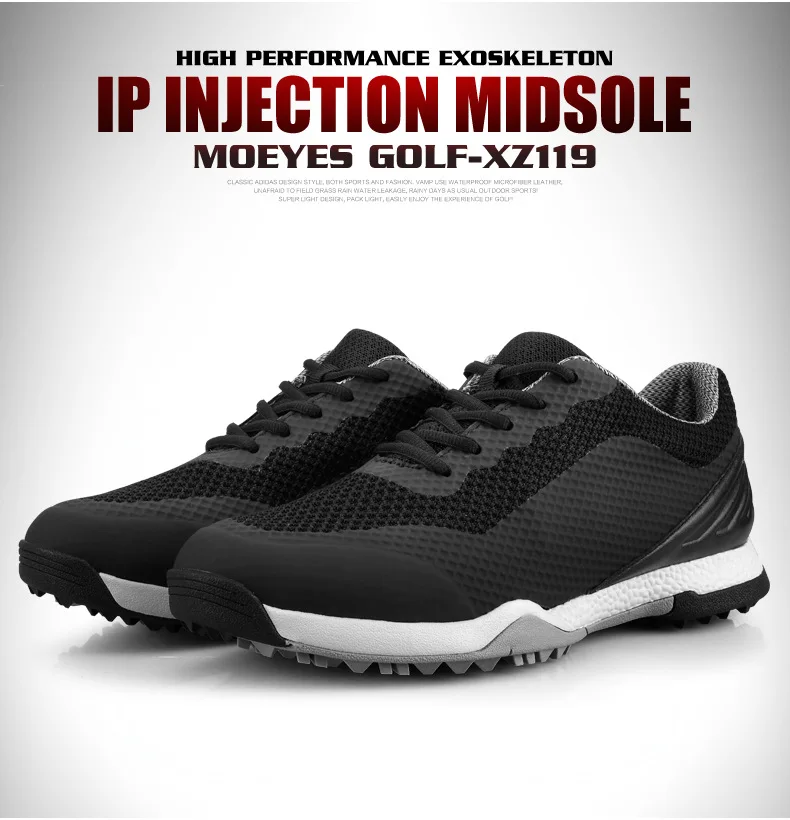 

Mens Professional Golf Sneakers Anti-Skid Sole Waterproof Shoes Man Breathable Wearable Training Shoes D0771