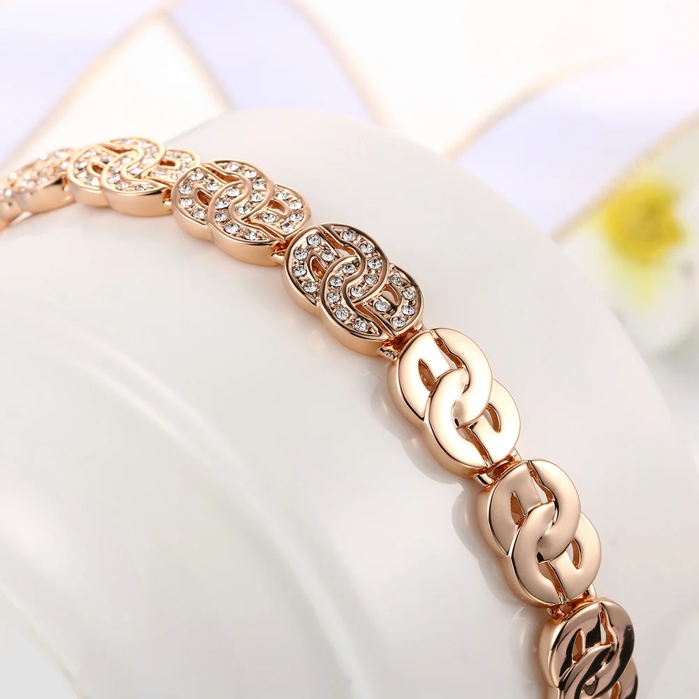 Хип-хоп Bling US Dollor Shaped браслет для женщин и мужчин роскошный розовое золото цвет деньги стиль модные украшения H001