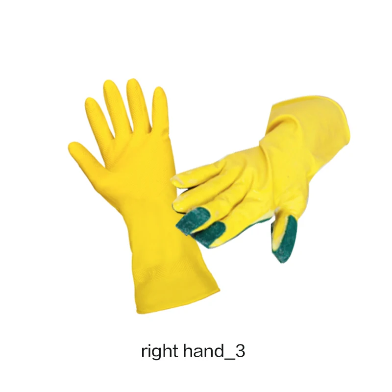 right hand3 Горячая 2 шт перчатки для кухни многоразовые губки пальцы бытовой сад мытье посуды латексные моющиеся перчатки одноразовые инструменты - Цвет: right hand3