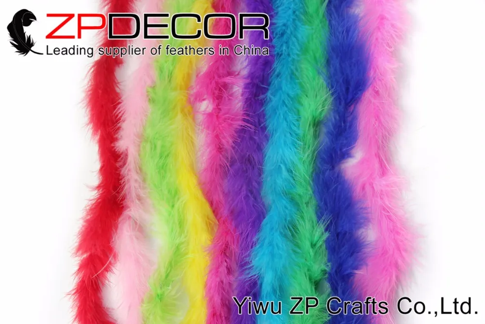 Ведущий поставщик ZPDECOR г 10 г ярдов/партия окрашенные смешанные цвет Турция марабоус перо boas для костюмы Декор