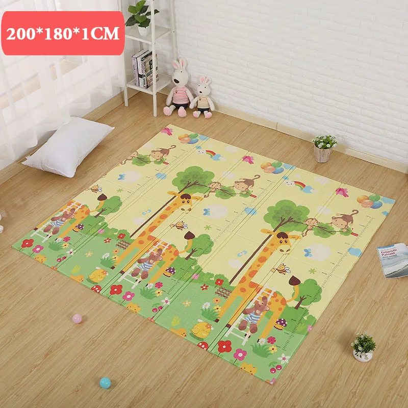 180*200*1 см tapete infantil детские подкладки игровые коврики игрушки для детей детский коврик мягкий пол - Цвет: giraffe and animal