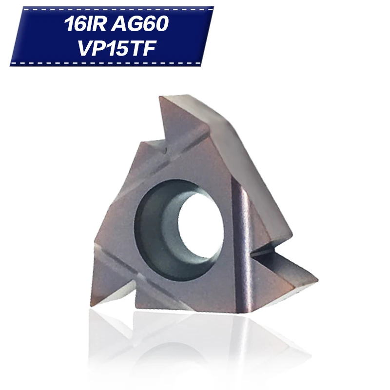 

10Pcs MMT 16IR AG60 VP15TF carbide inserts Thread Turning tool cutting tool Lathe Tools Milling cutter CNC tool 16IRAG60