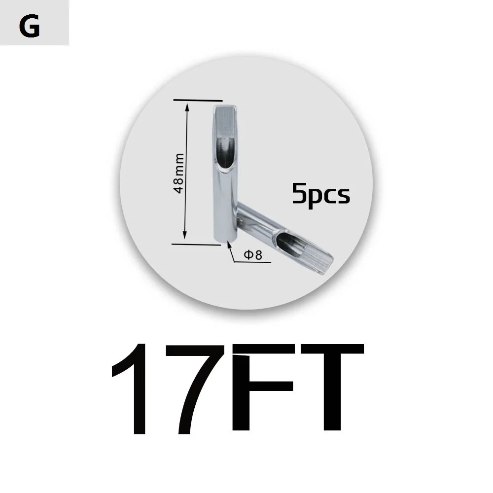 5 шт FT нержавеющая сталь татуировки Советы Короткие Пластиковые иглы для тату боди-арт поставка - Номер модели: 11M1