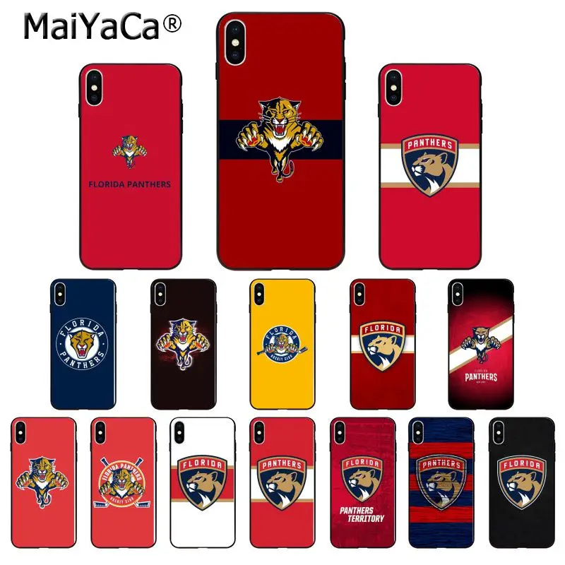 

MaiYaCa Florida Panthers TPU Soft Silicone Phone Case Cover for Apple iPhone 8 7 6 6S Plus X XS MAX 5 5S SE XR Mobile Cases