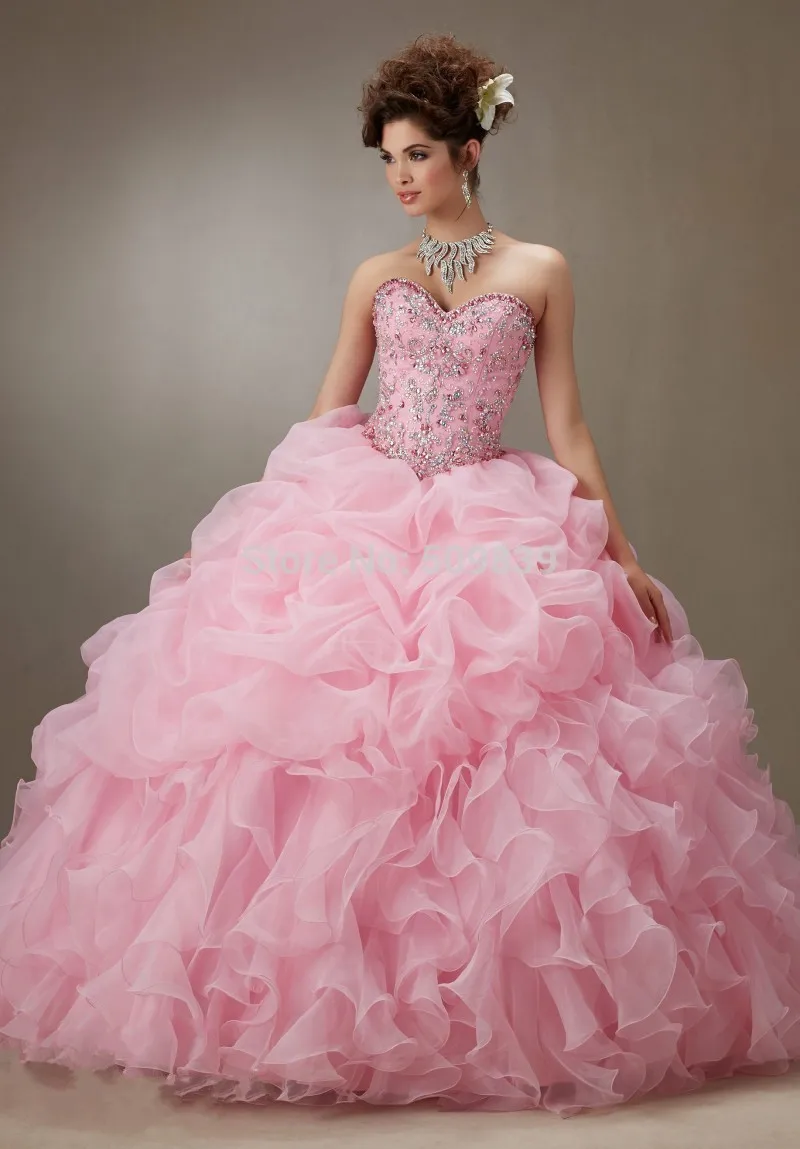 Vestidos де 15 anos Hot pink Quinceanera Платья Милая с Курткой Бальное платье Quinceanera Платья Из Бисера Лиф Дебютантка Платье