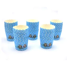 50 шт. бумажный капкейк, пирог, Кекс с изображением совы из мультфильма, формочки для чашек, для свадебной вечеринки, Дня Святого Валентина