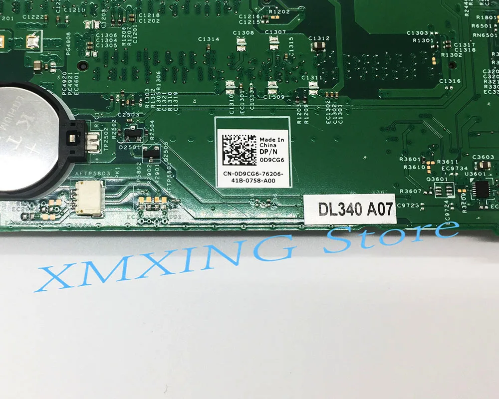 Fulcol для DELL 3440 Материнская плата ноутбука i5-4300 Процессор DDR3L D9CG6 протестированы работу