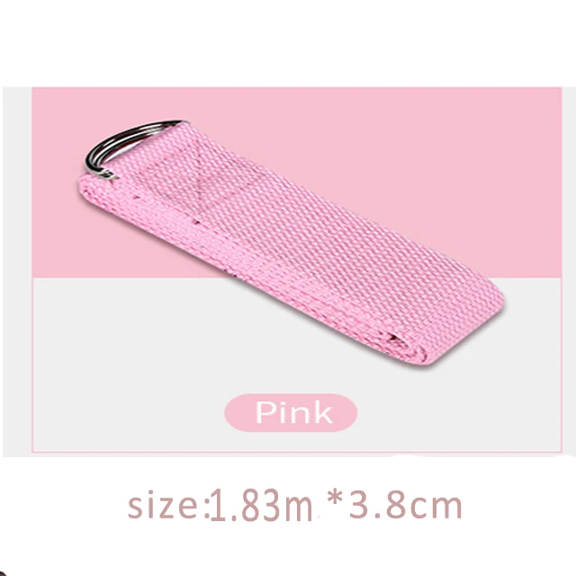 pink 1.83m Камень сновидений тренажерный зал вытяжная верёвка из эластичных лент на фитнес-оборудование для занятий йогой с d-образным кольцом хлопок упражнения пояс эластичный ремешок для талии для ног на запястье - Цвет: pink 1.83m