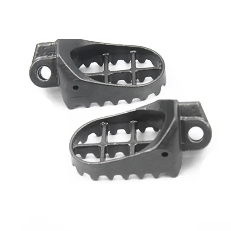 Мотоциклетные серые стальные подножки для 2003 Kawasaki KLX400R 2000-2007 Suzuki DRZ400 1990-2002 RM125 250