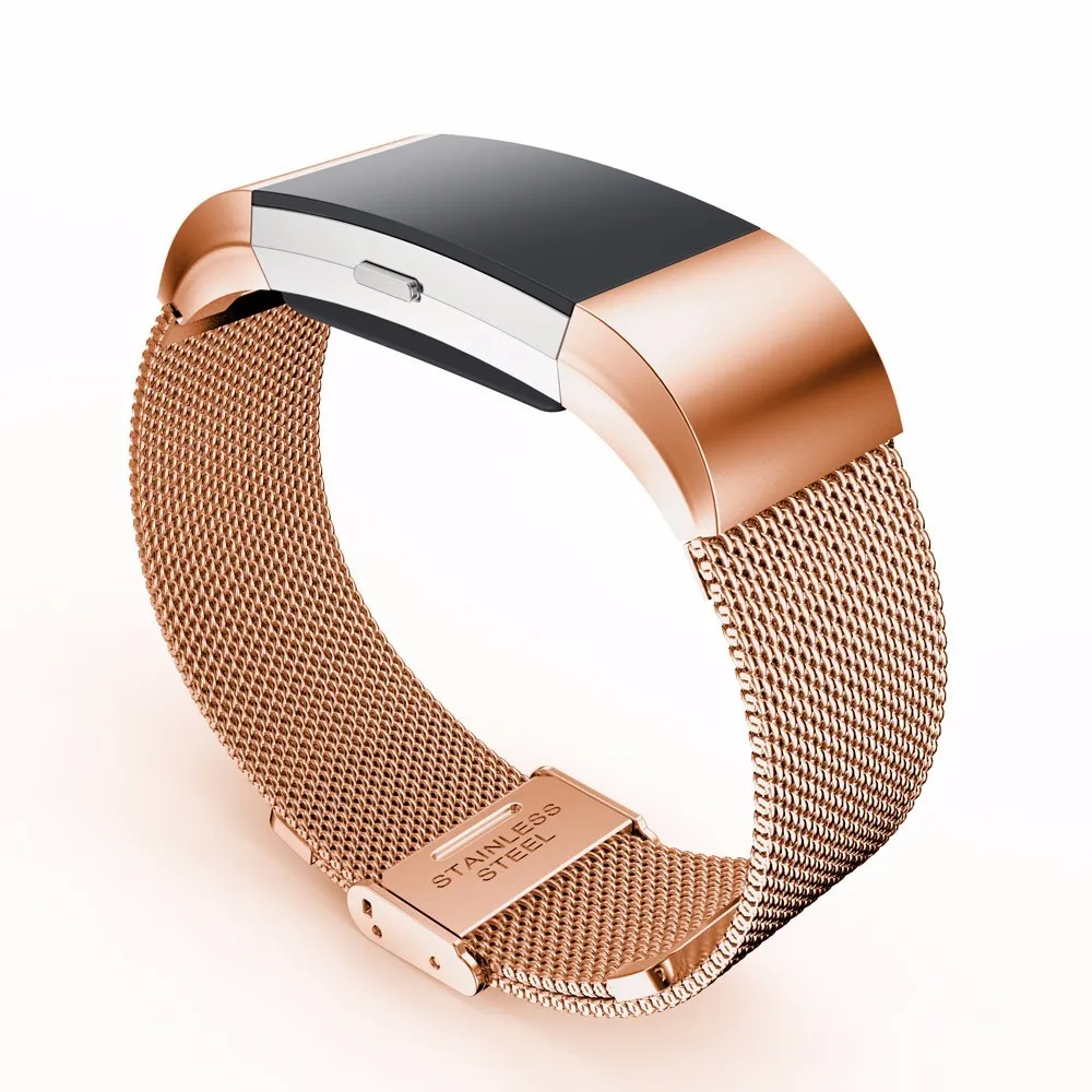 COMLYO Миланский Нержавеющая сталь ремешок для наручных часов для FitBit Charge 2 браслет сменный ремешок для FitBit Charge 2 ремешок+ инструмент