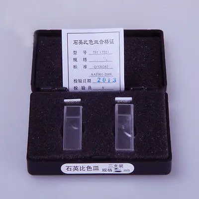 LOT2 40 мм оптический кварцевые кюветы ячейки Cuvette для спектрофотометра