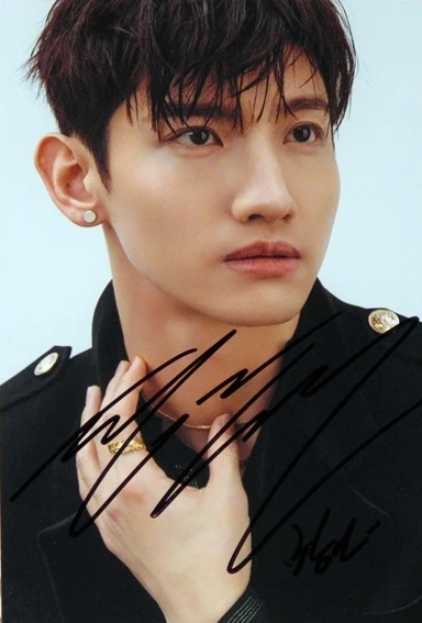 Стороны подписали TVXQ ШИМ чанмин Max с автографом фото шанс любви K-POP 03201801