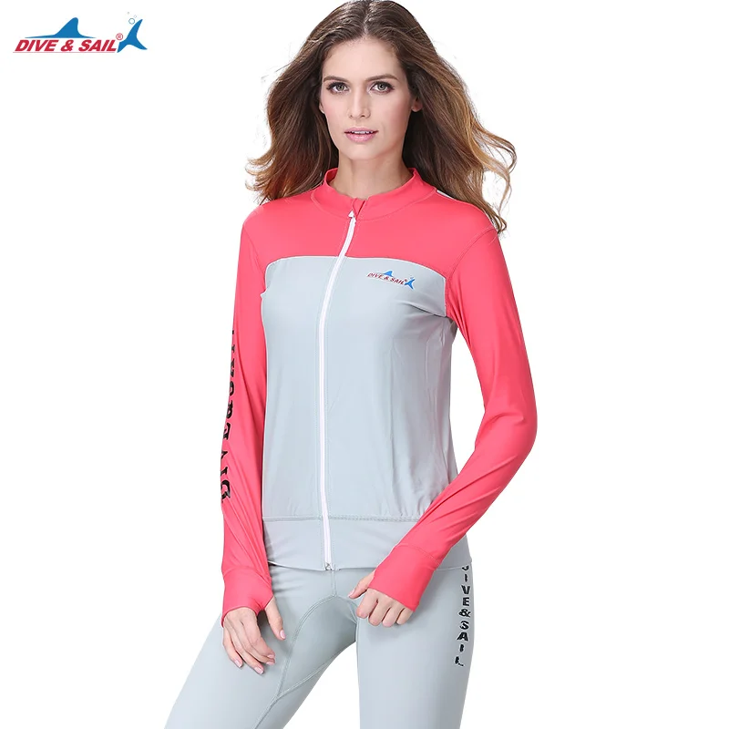Для женщин мужчин супер эластичные кардиган Rashguard surf молния рубашки любителей куртка Стиль Плавание Гидромайки УФ рубашка водные виды спорта гидрокостюм